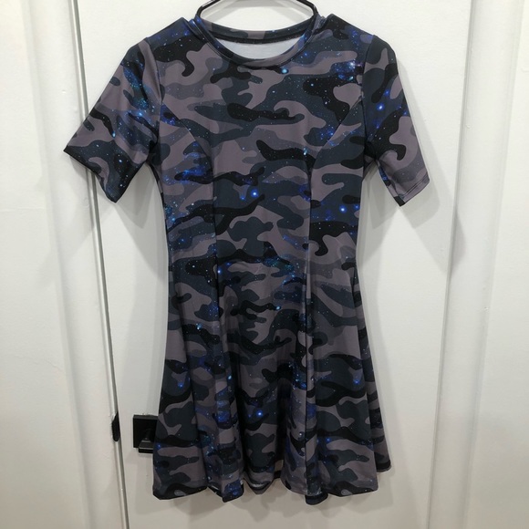 NWOT - never worn - Blackmilk Galaxy Camo Evil Tee Dress - sz S - Picture 5 of 8